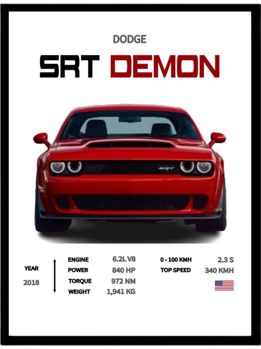 Dodge SRT Demon (Specs)