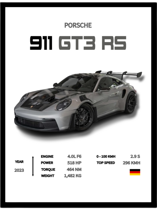 Porsche 911 GT3 RS Silver (Specs)